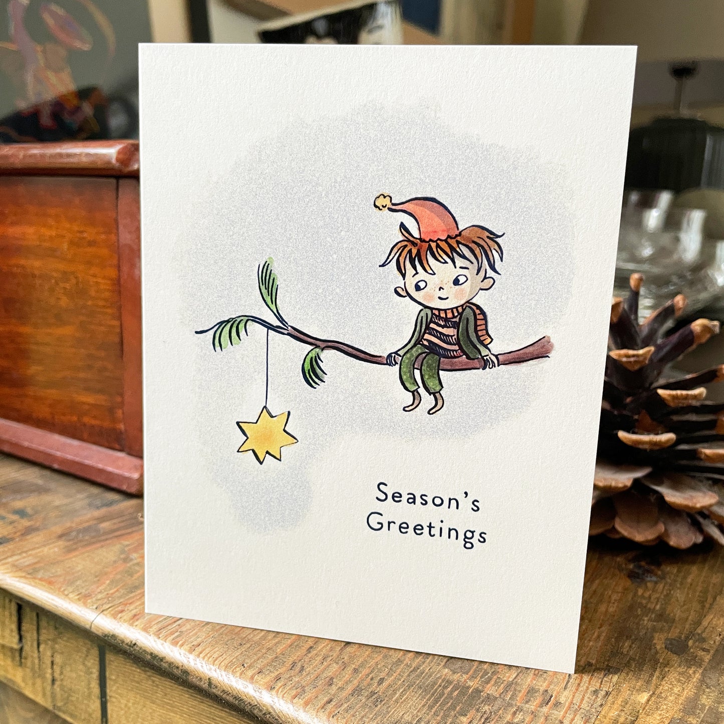 Elf loves Star - Holiday Card